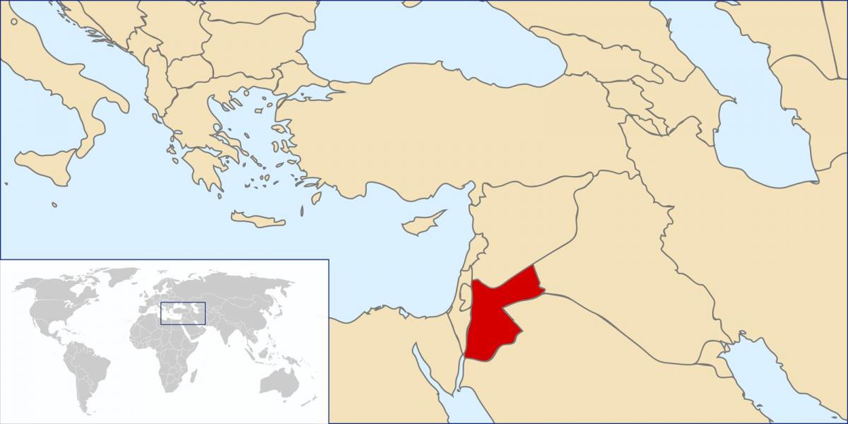 जॉर्डन में दुनिया के नक्शे