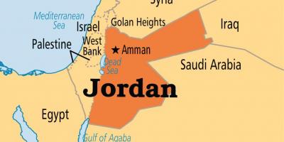 जॉर्डन नक्शा स्थान