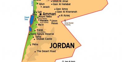 जॉर्डन के शहरों के नक्शे