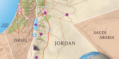 किंगडम ऑफ जॉर्डन के नक्शे